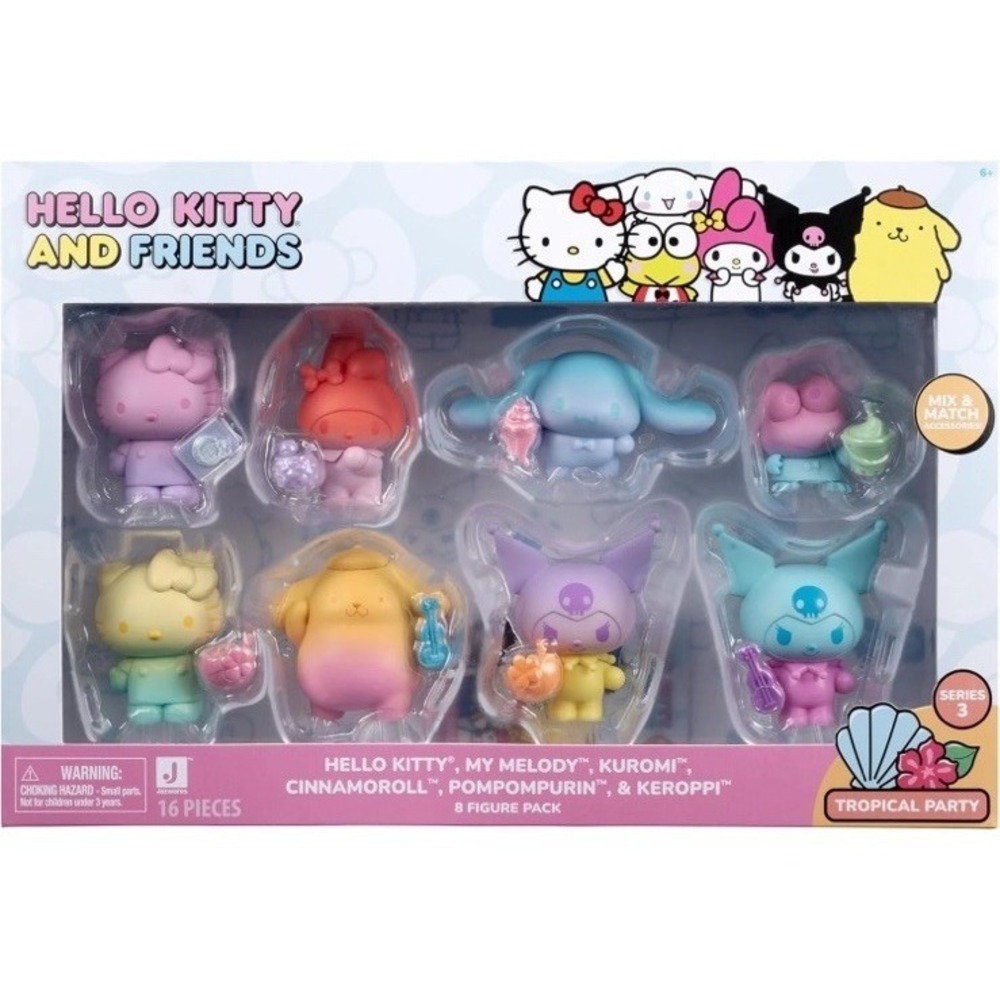 Hello Kitty Friends Tropical Party My Melody Kuromi Cinnamoroll Pompompurin